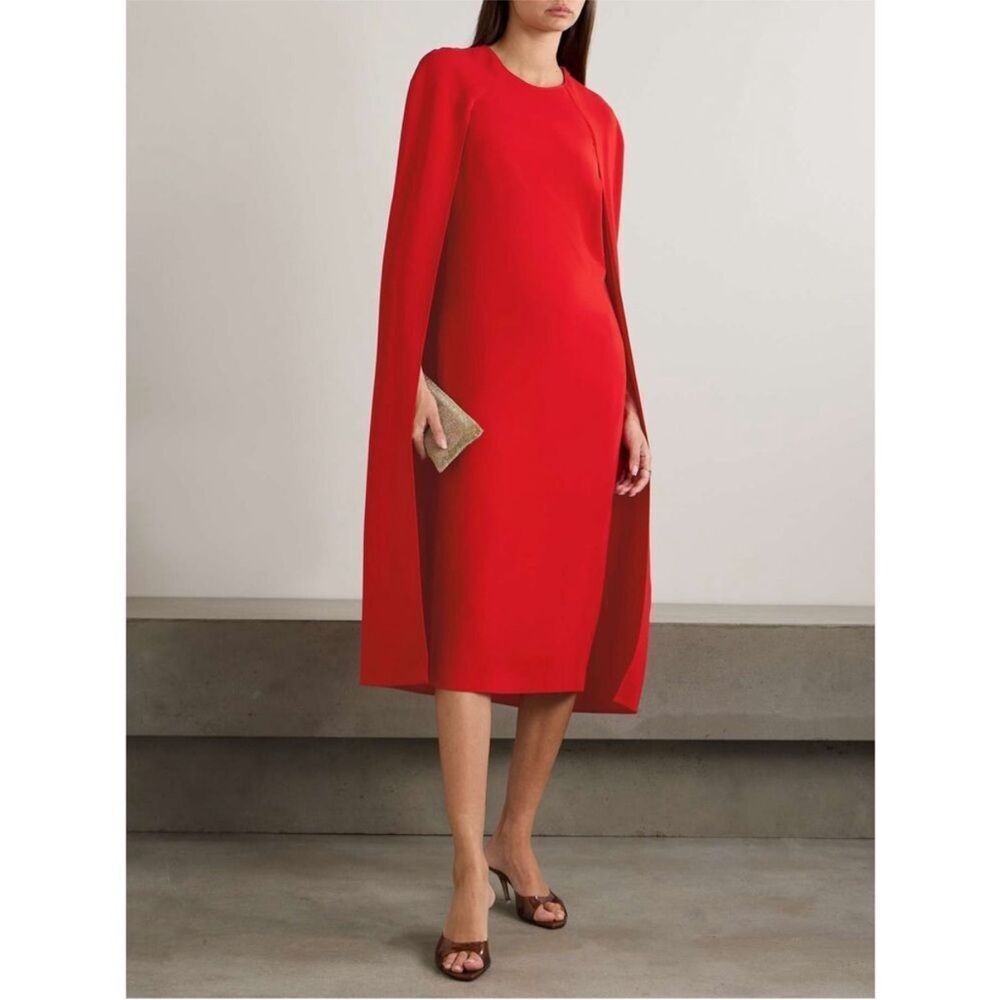 Stella McCartney lipstick cape dress